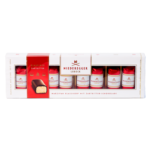 Niederegger Niederegger Marsepein Pralinen Pure Chocolade, 100g Niederegger Niederegger Marsepein Pralinen Pure Chocolade, 100g