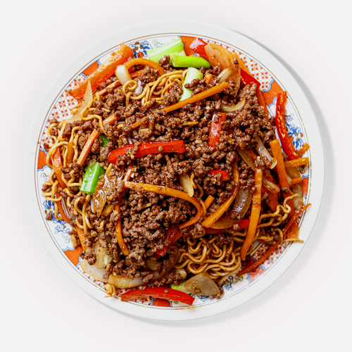 Chow Mein mit Hackfleisch