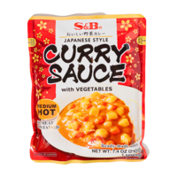 S&B Currysauce mit Gemüse mittelscharf, 210g