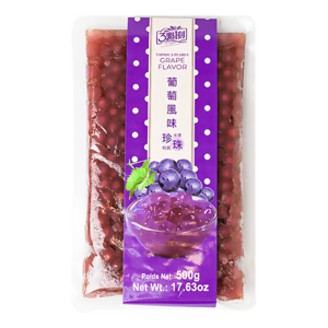 3:15PM Milk Tea Grape Flavour Tapioca Pearls, 500g