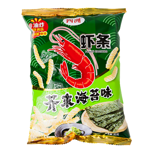 FS Crayon Garnelencracker mit Wasabi-Algen-Geschmack, 80g FS Crayon Garnelencracker mit Wasabi-Algen-Geschmack, 80g