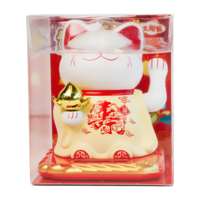 Fortune Cat Yellow Dress Solar 10.5cm