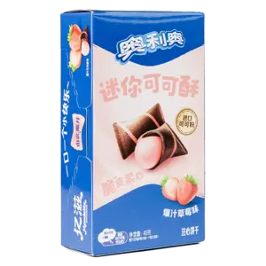 Oreo Oreo Strawberry Chocolate Wafer Biscuit, 40g Oreo Oreo Strawberry Chocolate Wafer Biscuit, 40g