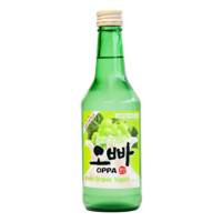 Oppa Green Grape Yogurt Soju, 360ml