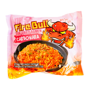 Fire Bull Stir-Fried Carbonara Ramen, 135g