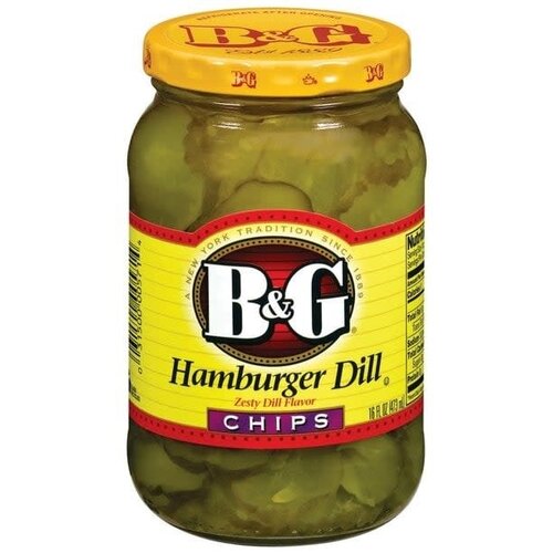B&G B&G Hamburger Dill Chips, 473ml