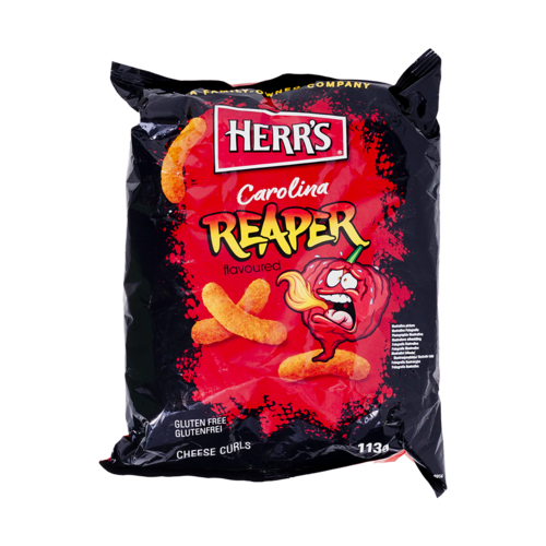 Herr's Herr's Carolina Reaper Cheese Curls, 113g Herr's Herr's Carolina Reaper Cheese Curls, 113g