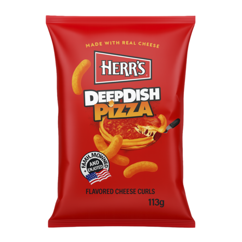 Herr's Herr's Deep Dish Pizza Cheese Curls, 113g Herr's Herr's Deep Dish Pizza Cheese Curls, 113g