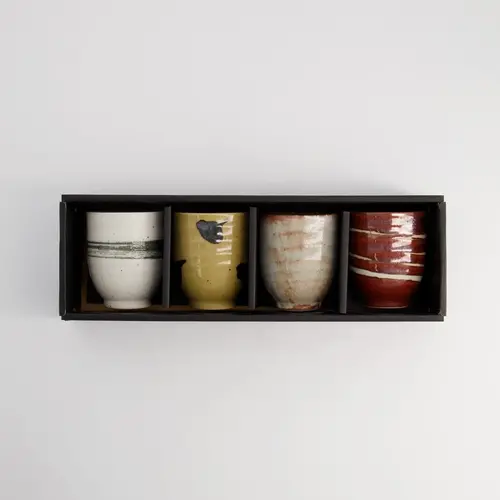 Tokyo Design Studio Japanese Craft Cup Giftset – 4 stuks – 200ml – Made in Japan