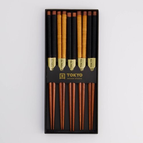 Tokyo Design Studio Wooden Chopstick Gift Set Golden Umbrella Tokyo Design Studio Wooden Chopstick Gift Set Golden Umbrella