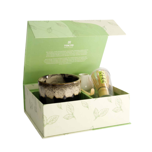 Tokyo Design Studio 4-piece Matcha Gift Set - Kanegin Black Tokyo Design Studio 4-piece Matcha Gift Set - Kanegin Black