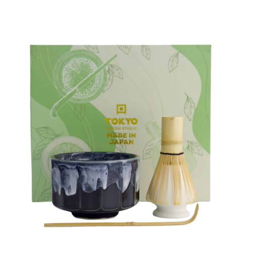 Tokyo Design Studio 4-delige Matcha Gift Set - Kanegin Black Tokyo Design Studio 4-delige Matcha Gift Set - Kanegin Black