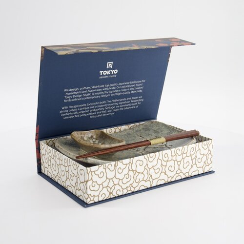 Tokyo Design Studio 3-Delige Japanse Sushi Gift Set - Grey Soshun Tokyo Design Studio 3-Delige Japanse Sushi Gift Set - Grey Soshun