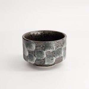 Matcha Bowl Grey Tetsu Glaze, 11.5x7.5cm