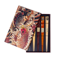 Wooden Chopstick Gift Set – Koi Carp