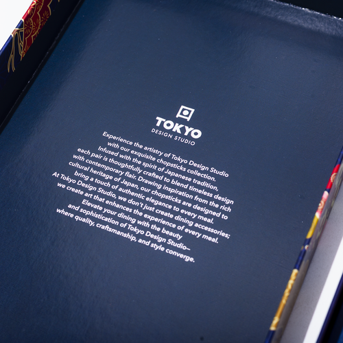 Tokyo Design Studio Wooden Chopstick Gift Set Cherry Blossom Blue