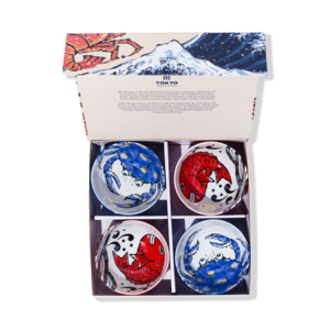 Tokyo Design Studio Japanese Bowl Gift Set 4pcs- Crab/Red Snapper