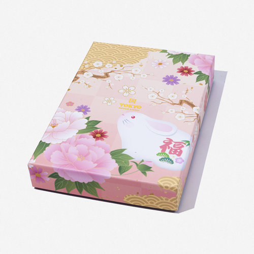 Tokyo Design Studio Tokyo Design Chopstick Set With Rest Rabbit Sakura Tokyo Design Studio Tokyo Design Chopstick Set With Rest Rabbit Sakura