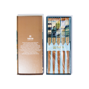 Tokyo Design Studio Wooden Chopstick Gift Set Fuji Top