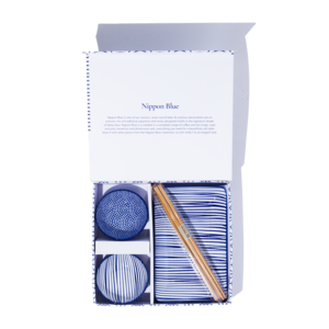 Tokyo Design Studio 6-Delige Japanse Sushi Gift Set - Nippon Blue - Lines/Dots