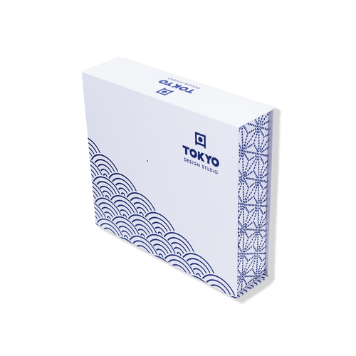 Tokyo Design Studio 6-Delige Japanse Sushi Gift Set - Nippon Blue - Lines/Dots Tokyo Design Studio 6-Delige Japanse Sushi Gift Set - Nippon Blue - Lines/Dots