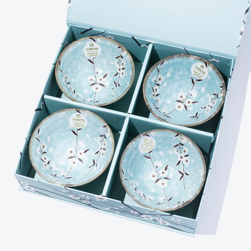 Tokyo Design Studio Japanese Bowl Gift Set 4pcs - Light Sakura Tokyo Design Studio Japanese Bowl Gift Set 4pcs - Light Sakura
