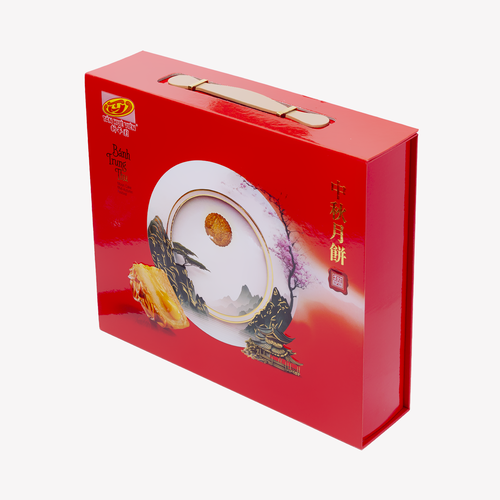 Tan Hue Vie Mondkuchen mit roten Bohnen und einem Eigelb, 200 g