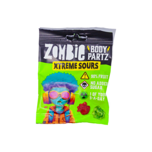 Zombie Body Partz Xtreme Sours Gummies, 35g