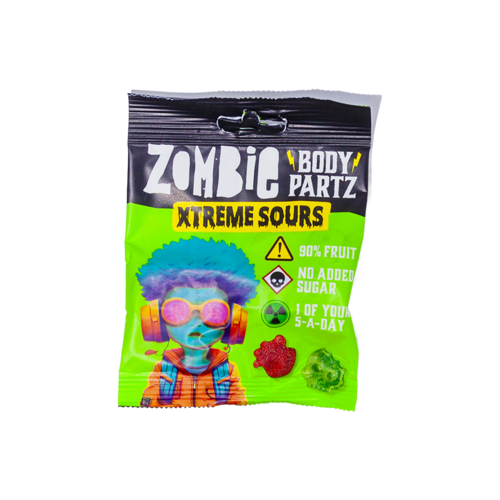 Zombie Body Partz Xtreme Sours Gummies, 35g Zombie Body Partz Xtreme Sours Gummies, 35g