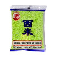 Cock Brand Green Tapioca Sago Pearls, 400g