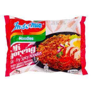 Indomie Indomie Instant Noodles Mi Goreng Pedas, 80g Indomie Indomie Instant Noodles Mi Goreng Pedas, 80g