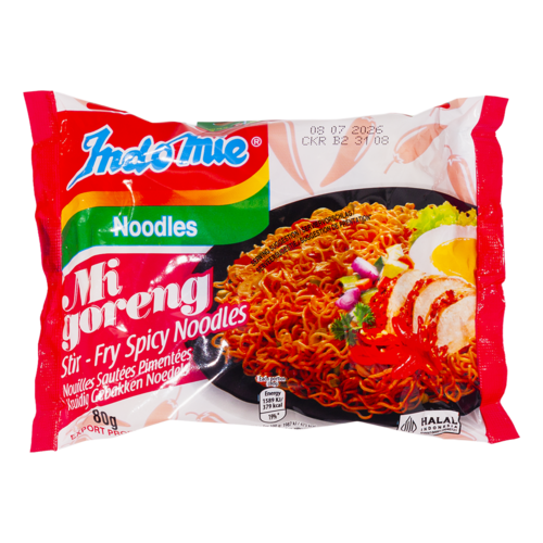 Indomie Indomie Instant Noodles Mi Goreng Pedas, 80g Indomie Indomie Instant Noodles Mi Goreng Pedas, 80g