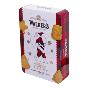 Walkers Walker's Shortbread Festive Shapes Santa, 250g Walkers Walker's Shortbread Festive Shapes Santa, 250g