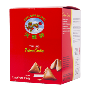 Tin Lung Fortune Cookies (12x6g), 72g Tin Lung Fortune Cookies (12x6g), 72g