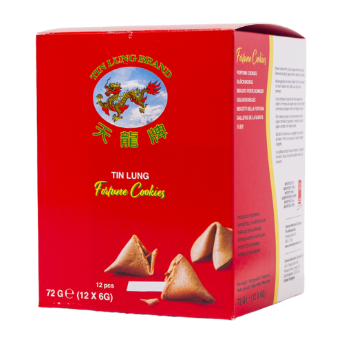 Tin Lung Fortune Cookies (12x6g), 72g Tin Lung Fortune Cookies (12x6g), 72g
