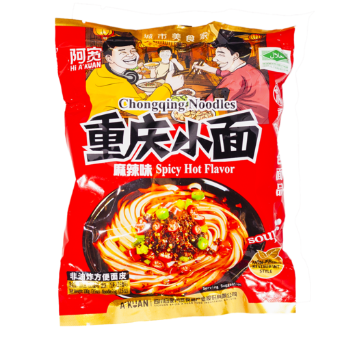 Chongqing Noodles Spicy Hot Flavour, 100g Chongqing Noodles Spicy Hot Flavour, 100g