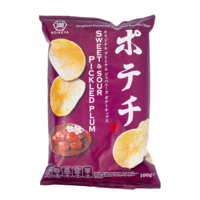 Koikeya Potato Chips Sweet Sour Pickled Plum, 100g