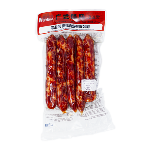 Wanderfort Cantonese Chinese Sausage,250g Wanderfort Cantonese Chinese Sausage,250g