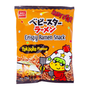 Baby Star Baby Star Crispy Ramen Snack Yakisoba Flavor, 75g