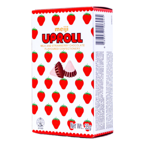 Meiji Meiji Uproll Milk & Strawberry Chocolate, 35g