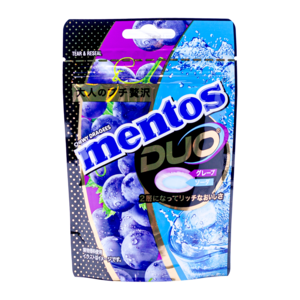 Kracie Mentos Duo Grape & Soda, 45g