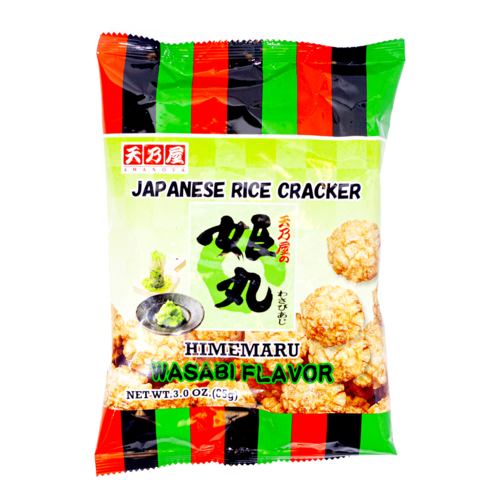 Amanoya Himemaru Wasabi Flavor Rice Cracker, 85g