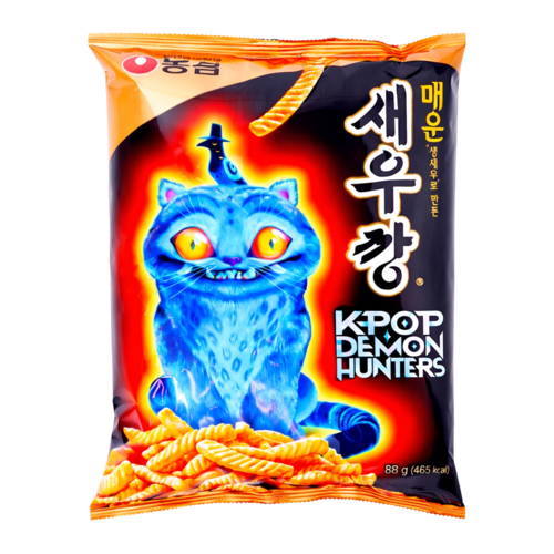 Nongshim K-Pop Demon Hunters Spicy Shrimp Crackers, 90g