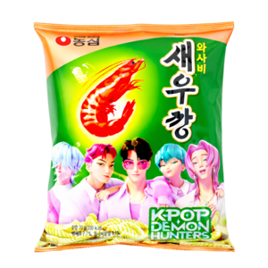 Nongshim K-Pop Demon Hunters Wasabi Shrimp Crackers, 90g