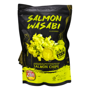 Zen Zen Zen Zen Wasabi Flavoured Salmon Chips, 70g Zen Zen Zen Zen Wasabi Flavoured Salmon Chips, 70g