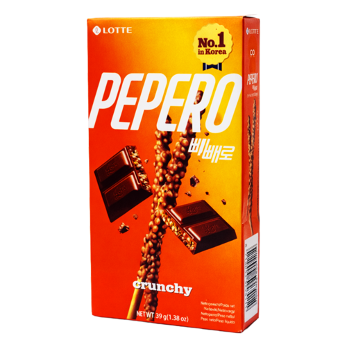 Lotte Pepero Crunchy Chocolate Sticks, 39g