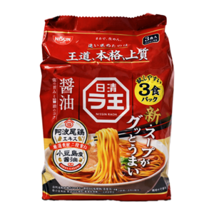 Nissin Nissin Raoh Sojasauce Instant-Nudeln, 3er-Pack, 294 g Nissin Nissin Raoh Sojasauce Instant-Nudeln, 3er-Pack, 294 g