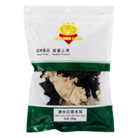 Golden Lion Dried Black White Fungus, 100g
