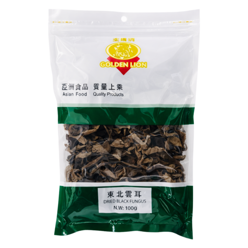 Golden Lion Golden Lion Dried Black Fungus, 100g Golden Lion Golden Lion Dried Black Fungus, 100g