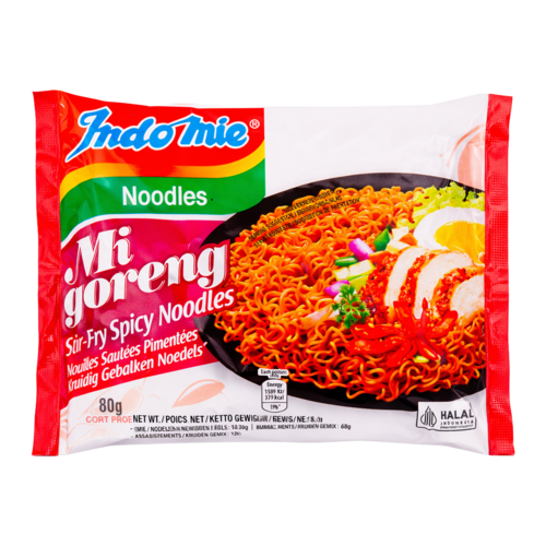 Indomie Indomie Instant Noodles Mi Goreng Pedas, 80g